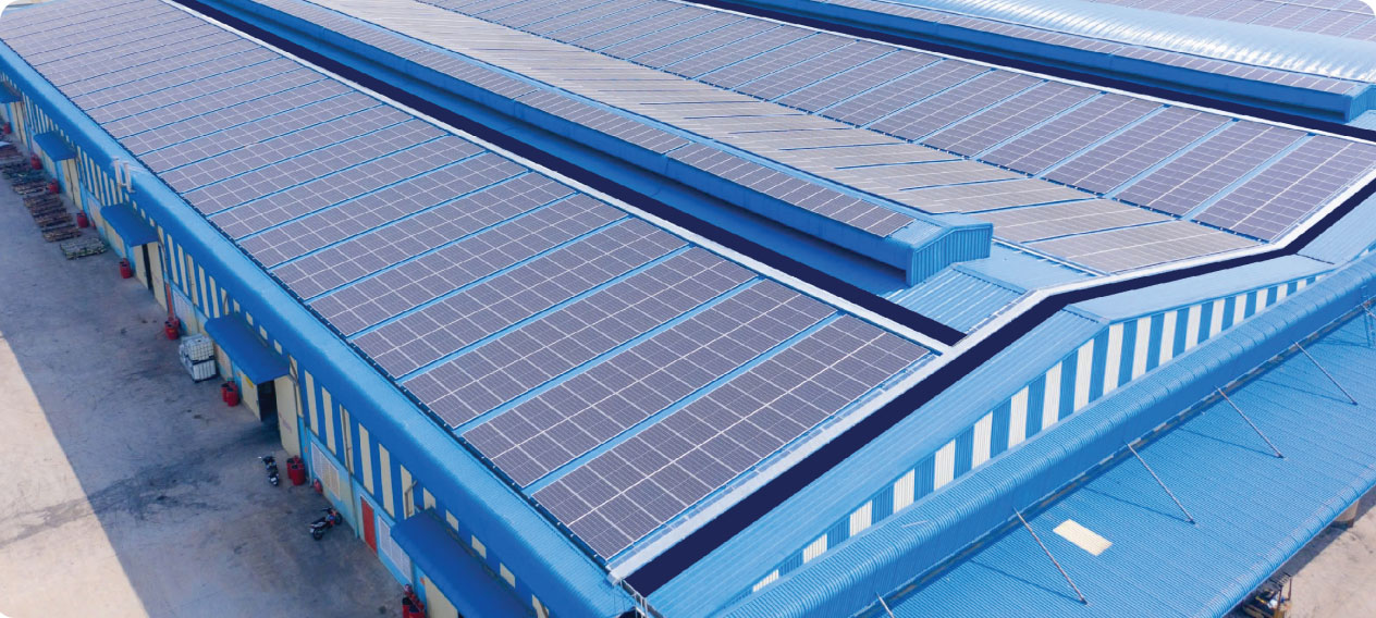 Điện mặt trời mái nhà - Nhà máy Phúc Trí Dũng