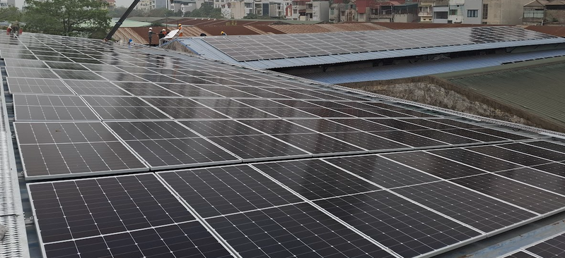 Điện mặt trời mái nhà - Trung tâm Dịch vụ Cơ điện Đống Đa
