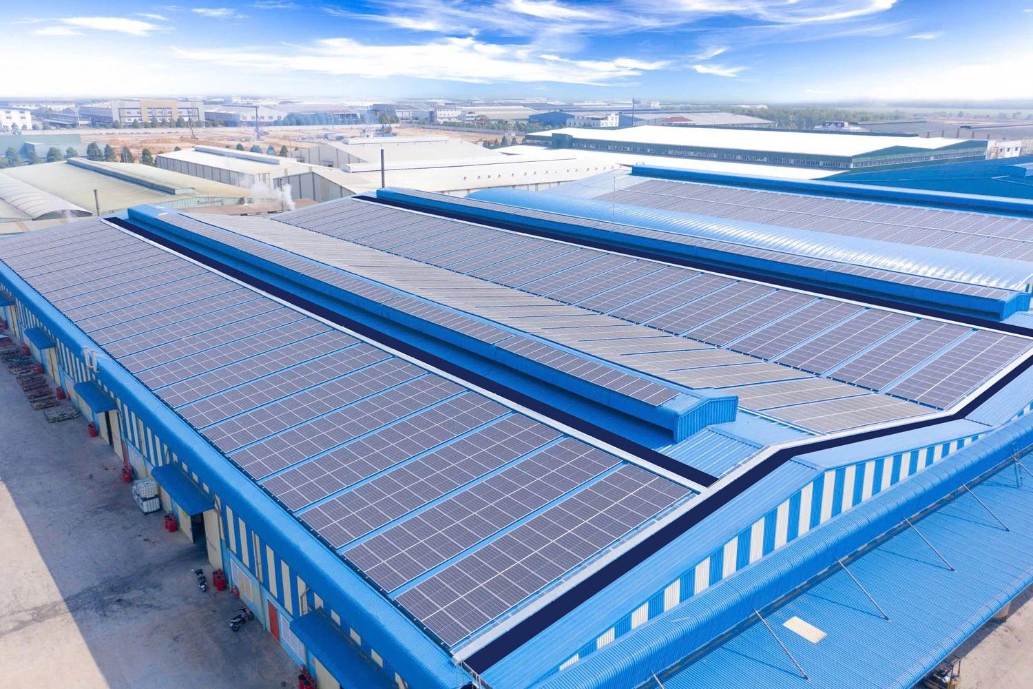 Điện mặt trời mái nhà - Nhà máy Phúc Trí Dũng