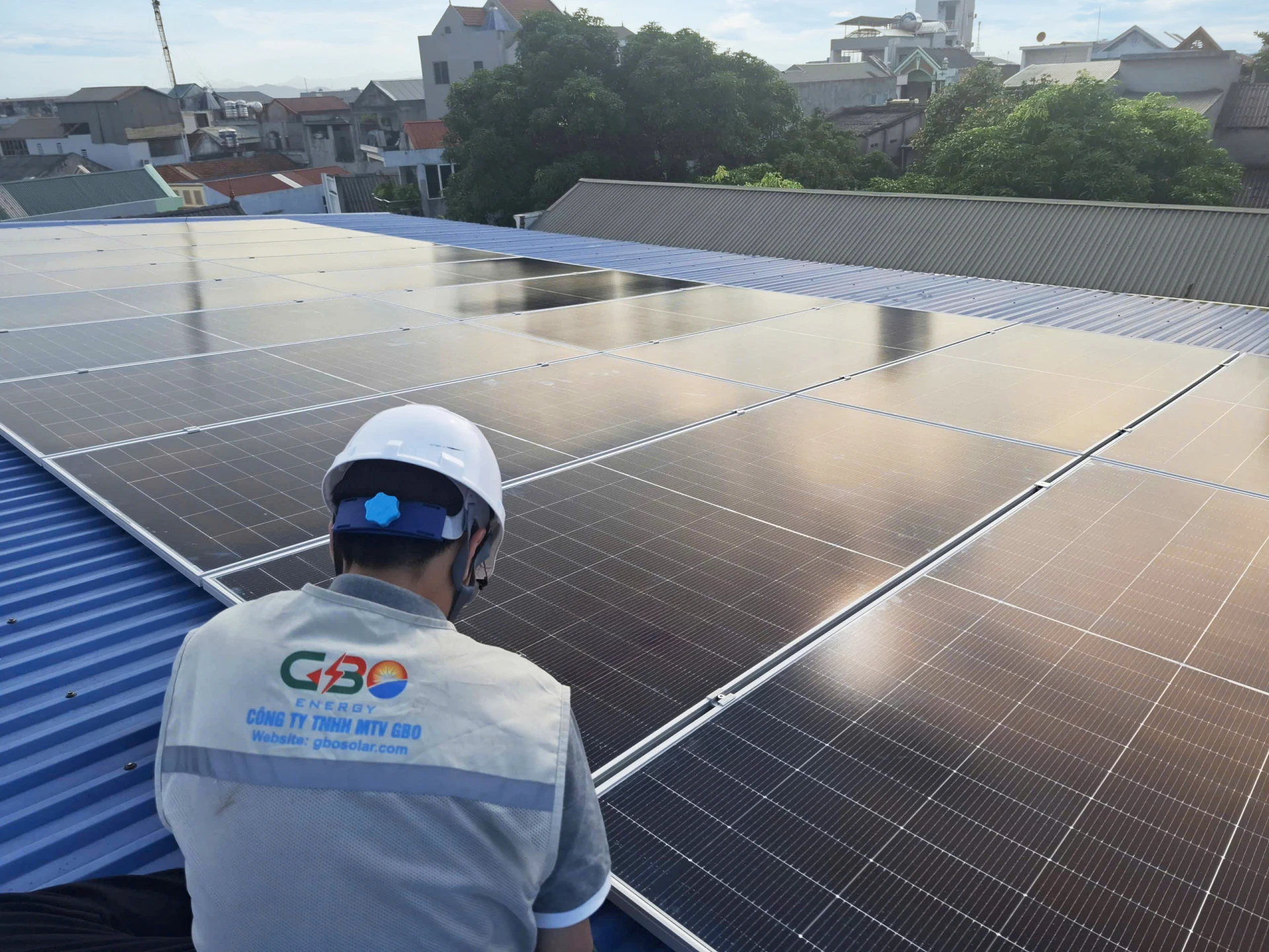 Điện mặt trời mái nhà - Trường Mầm non Uphouse