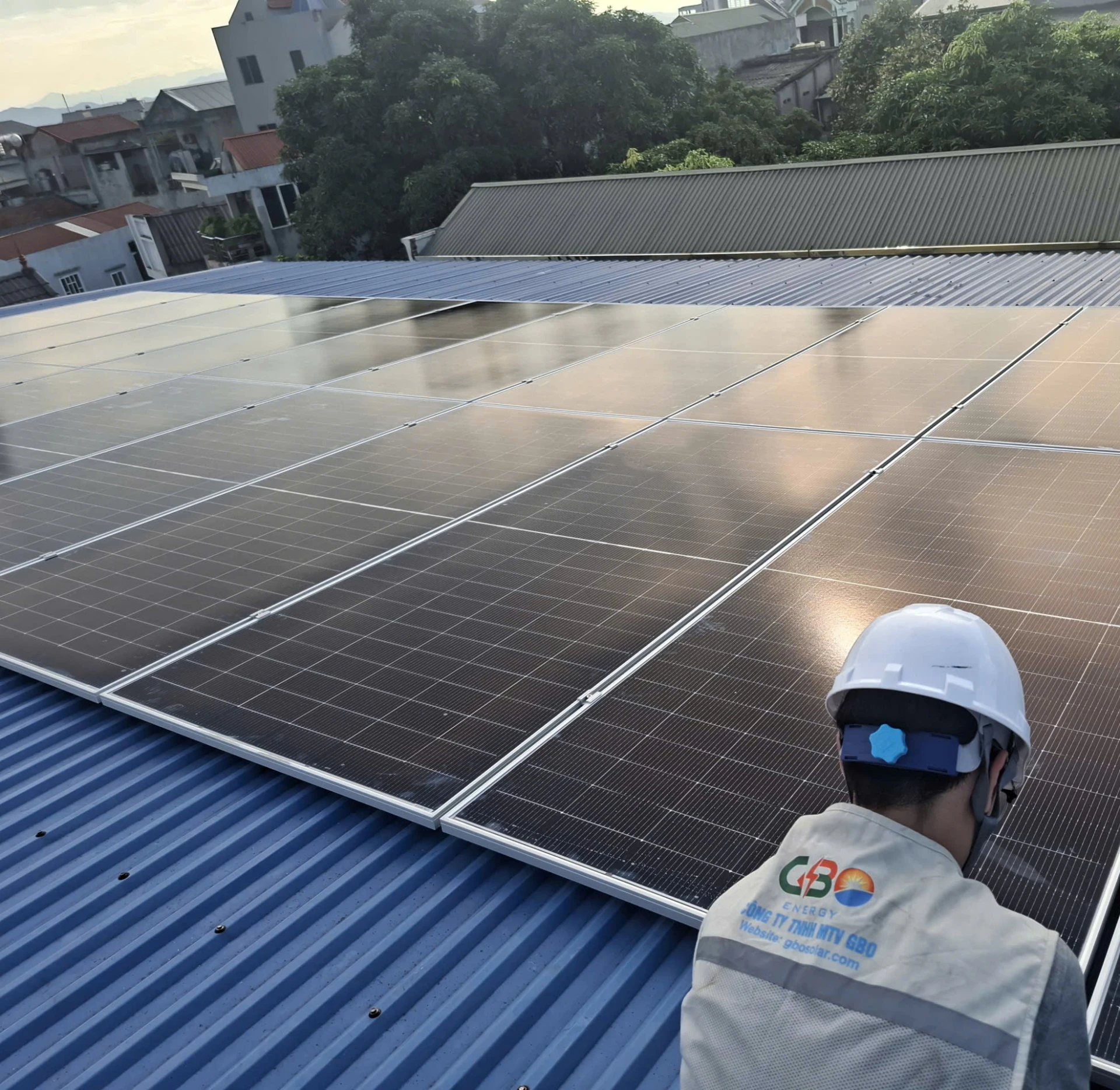 Điện mặt trời mái nhà - Trường Mầm non Uphouse