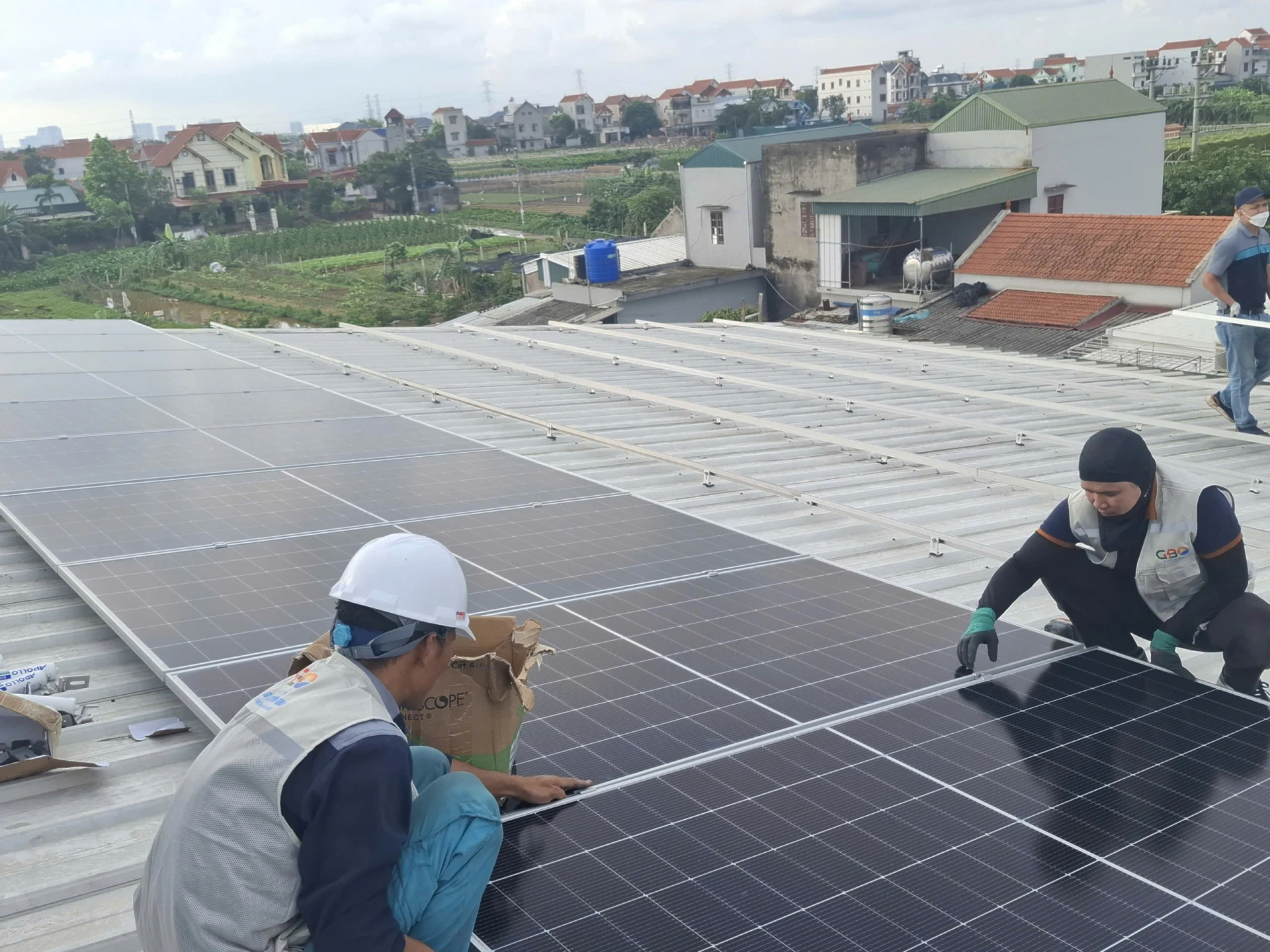 Điện mặt trời mái nhà - Nhà máy chế biến thực phẩm Minh Đức